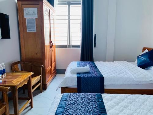 Cama o camas de una habitación en Khách sạn ĐẢO LÝ SƠN- AN DUYÊN