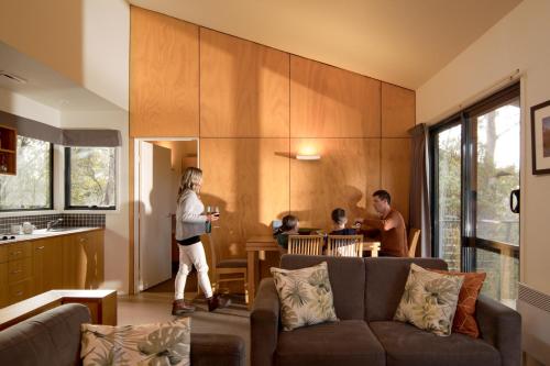 Χώρος καθιστικού στο Discovery Resorts - Cradle Mountain