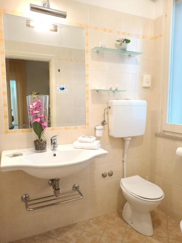 Koupelna v ubytování Hotel Cristoforo Colombo