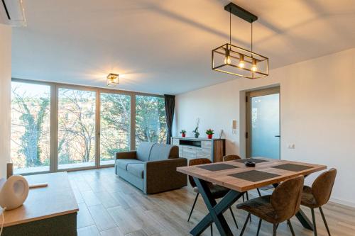 Ruang duduk di Casa vacanze Montebello