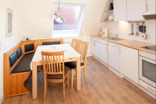 Kuchyň nebo kuchyňský kout v ubytování Uhlenkamp Appartement -8- im UHLENKAMP