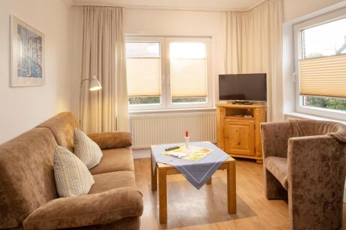 TV a/nebo společenská místnost v ubytování Ferienhaus BIRKENECK