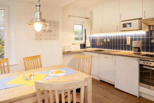 Kuchyň nebo kuchyňský kout v ubytování Ferienhaus BIRKENECK