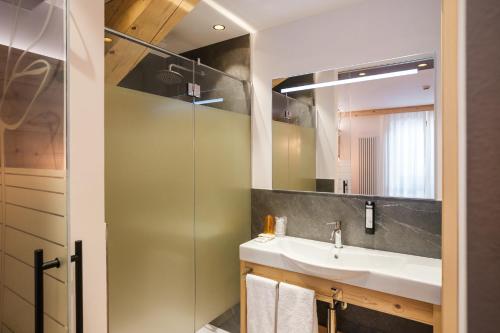Koupelna v ubytování Hotel Piccola Baita
