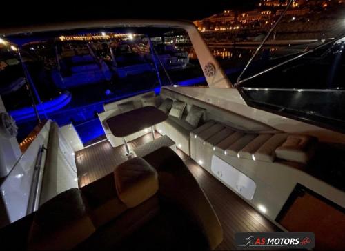 a view of a boat deck at night at AIR OF SEA ON BOAT in Salerno