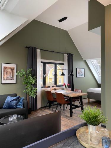 Χώρος καθιστικού στο Magnolia House Sollentuna