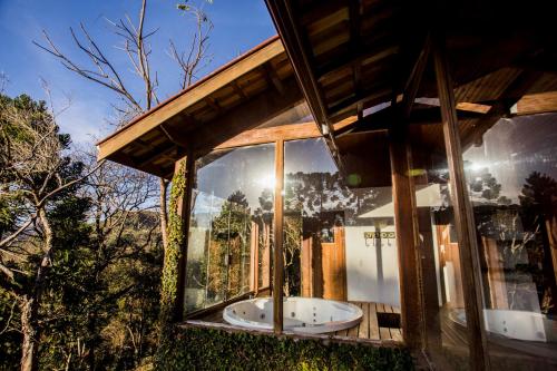Jardín al aire libre en Pousada Villa Catarina