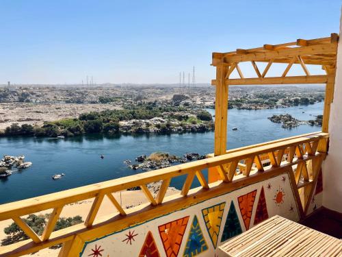 a view of a river from a balcony at Kato Dool Wellness Resort in Aswan