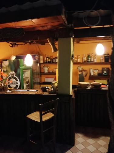 Kuchyň nebo kuchyňský kout v ubytování Hotel Villaggio Tabù