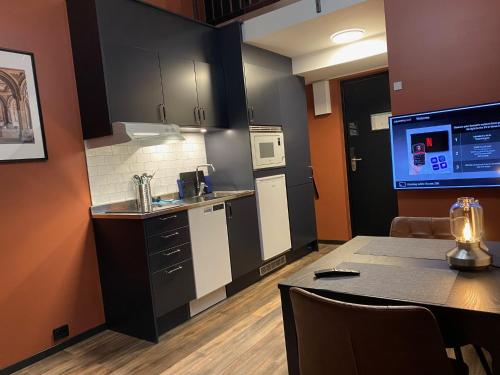 Η κουζίνα ή μικρή κουζίνα στο Magnolia House Sollentuna