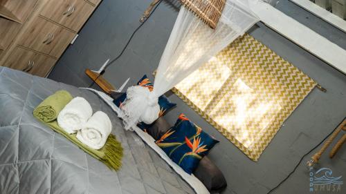 Ένα ή περισσότερα κρεβάτια σε δωμάτιο στο Lodge Umusa