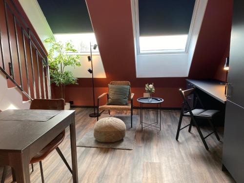 Χώρος καθιστικού στο Magnolia House Sollentuna