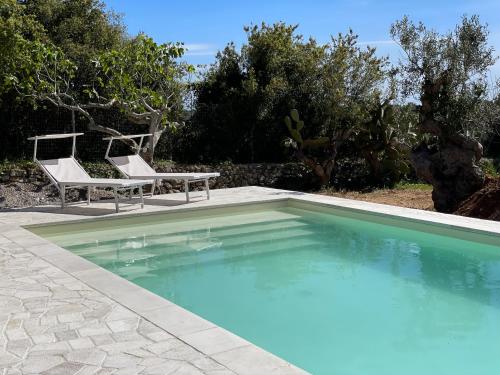 Swimmingpoolen hos eller tæt på Villa Sant'Anna - Pescoluse