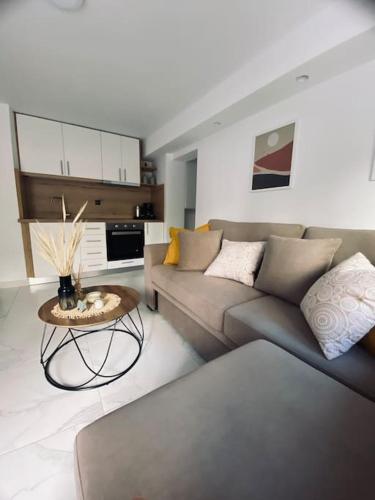 Η κουζίνα ή μικρή κουζίνα στο BarKon apartment