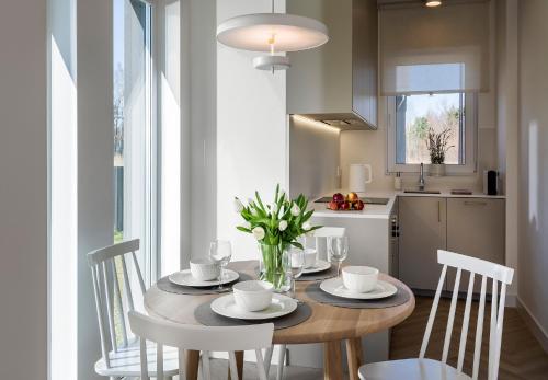 Dapur atau dapur kecil di Norda House Dębki