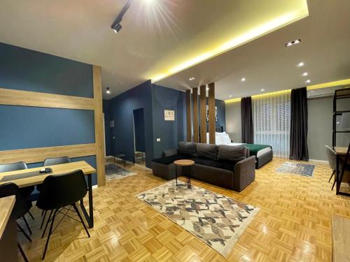 Posezení v ubytování Premium Apartments