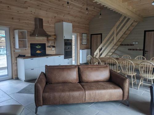 Kuchyň nebo kuchyňský kout v ubytování Cosy chalet in nature