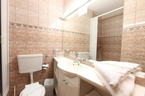 A bathroom at Hotel Doina