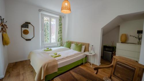 Postel nebo postele na pokoji v ubytování Villa Monte Bianco