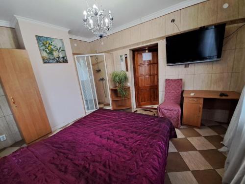 Una cama o camas en una habitación de Zatyshok