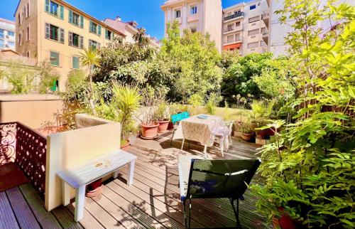 ApartHotel Riviera - Grimaldi Coeur de Ville - Large Studio AC with bigger South Terrace - Hyper Centre - TERRASSE ESPRIT
