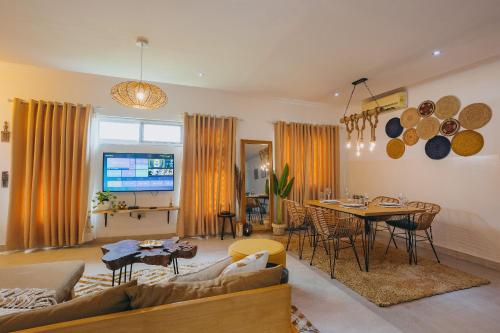 Χώρος καθιστικού στο The Avery Apartments, Dzorwulu