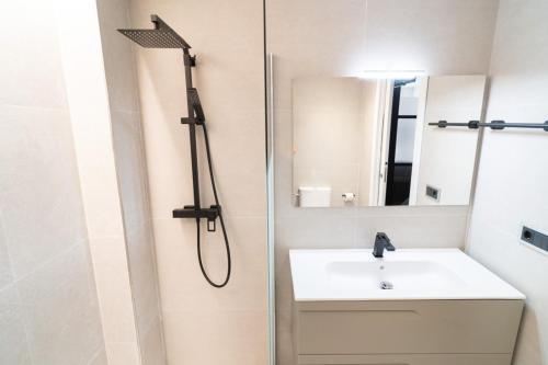 Koupelna v ubytování Ornis Apartments Poble