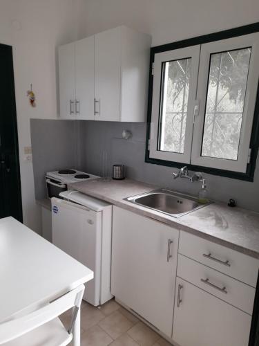 Kuchyň nebo kuchyňský kout v ubytování Olive terra holiday aparments