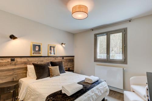 Posteľ alebo postele v izbe v ubytovaní White Pearl A02 - Alpes Travel - Chamonix - Sleeps 4