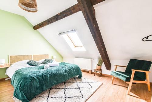 Lova arba lovos apgyvendinimo įstaigoje L’Eden D’Alsace-Bel emplacement-Confort-4 Pers