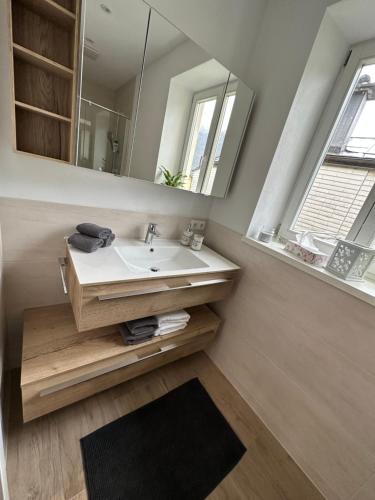 Et badeværelse på Traunkai Apartments Bad Ischl