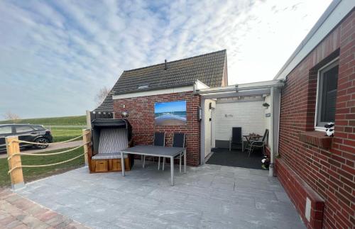 Ferienhaus Mia, Urlaub mit Hund, eingezäunter Garten, Friedrichskoog