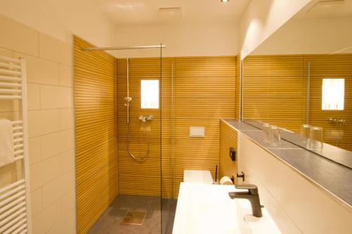 Koupelna v ubytování Hotel Schweriner Hof