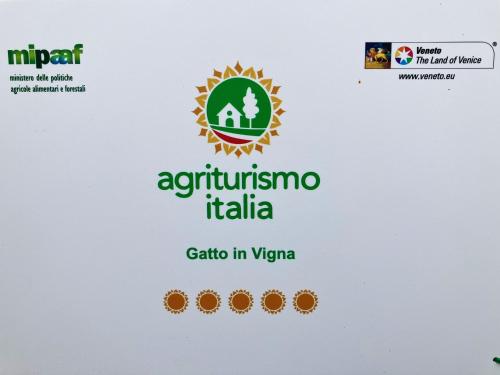 a sign for the agriento instituto italia logo at GATTO IN VIGNA in Susegana