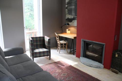 Posezení v ubytování B&B Les Dépendances