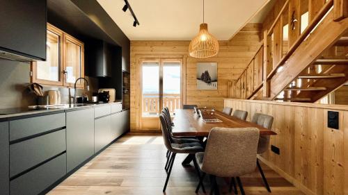 Kuchyň nebo kuchyňský kout v ubytování Chalet Snö 1750