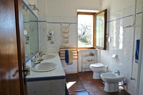 A bathroom at Casa degli ulivi - Villa with private pool