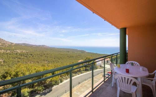 Balkoni atau teres di Apartamento junto al parque natural - Mirador al Mar ALBERT VILLAS Alcossebre