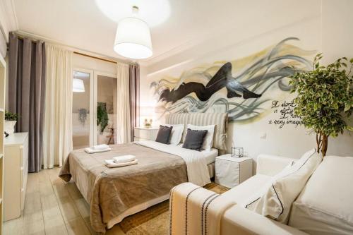 Ένα ή περισσότερα κρεβάτια σε δωμάτιο στο The excellent home