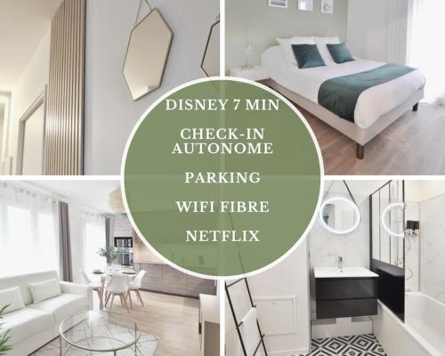 L'Olivier Centre ville Parking Disneyland 4 personnes et 1 bébé