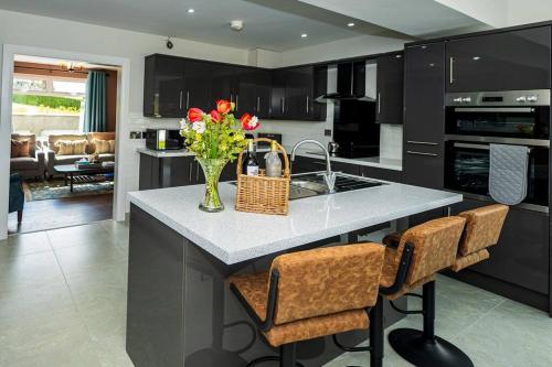 Dapur atau dapur kecil di The Halt @ The Halfway House Country Pub