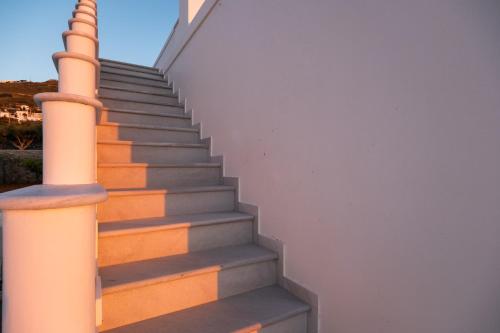 a set of stairs in a house at Panos Luxury Suite in Parikia