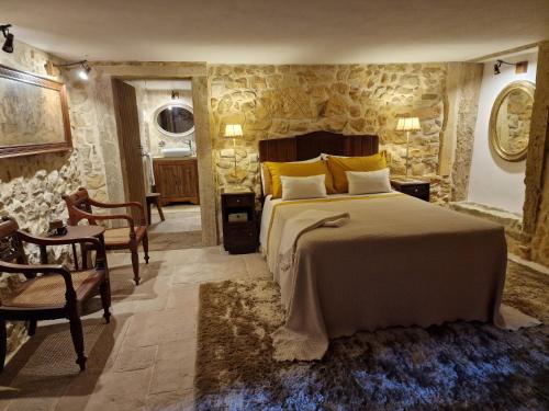 Cama ou camas em um quarto em Casarão do Largo da Eira