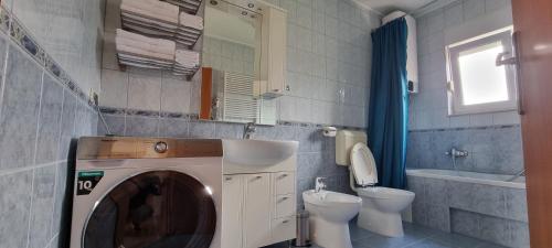 Gojini dvori في سبليت: حمام مع غسالة ومرحاض