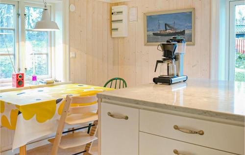 Η κουζίνα ή μικρή κουζίνα στο Awesome Home In Grisslehamn With Sauna