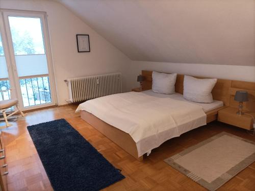 Postel nebo postele na pokoji v ubytování Ferienwohnung Koch