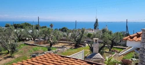 una casa con vistas al océano en Foresta Forte Leuca, en Leuca