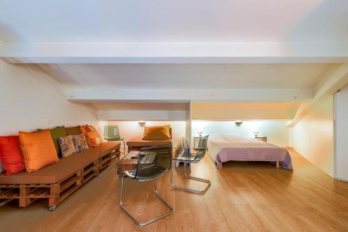 Postel nebo postele na pokoji v ubytování Agilla