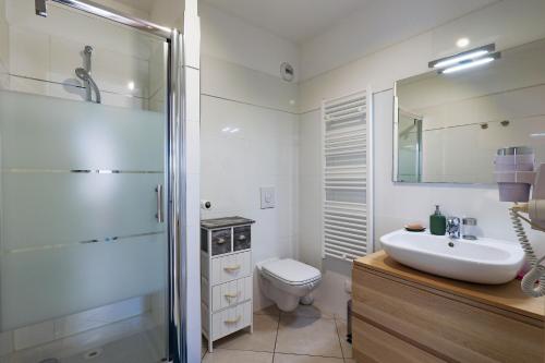 Koupelna v ubytování Agilla