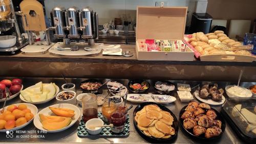 a buffet filled with lots of different types of food at Bed & Breakfast Marta & Tona in Novalja